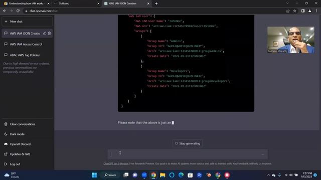 Learn AWS IAM using chatGPT and SKillbanc App - working session - part 6 смотреть онлайн