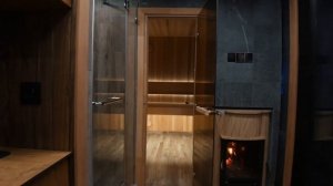 Модульная баня может быть ТАКОЙ! Современная модульная баня! Новинка облицовки дымохода!