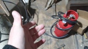 Печка Буржуйка на Газу, в гараж  Часть 1.