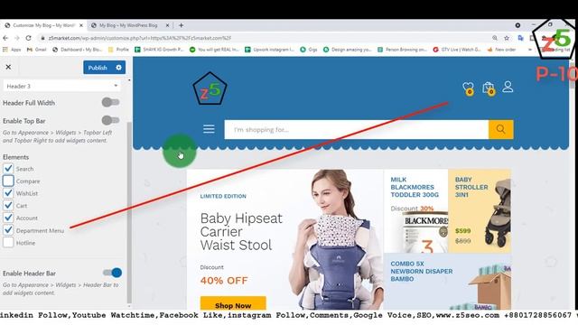 Part 10 Header Customization ।Quick & Easy Tutorial Martfury।বংলা ওয়ার্ডপ্রেস টিউটোরিয়াল смотреть онлайн