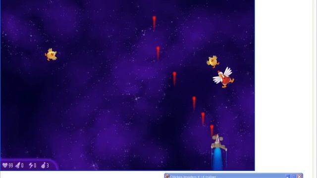 Chicken Invaders 4 Cheats With My Trainer: Lives, Score, Food Missiles And Keys
