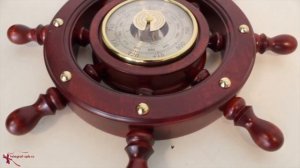 Настенный барометр - Штурвал, d = 38 см (Бриг, Россия)