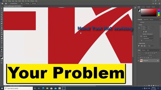 Fixed 100% Hand Tool Not Working in Adobe Photoshop 2021 | New Error in Photoshop 2021 Version смотреть онлайн