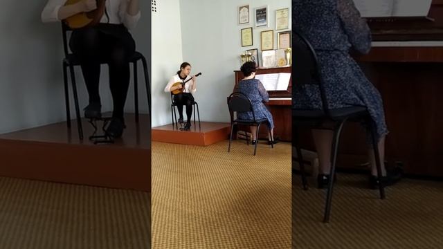 "Счастье матери" Г.Челбораков обработка партии домры Коромчаковой Д.А., партии фортепиано Гилюк Т.А смотреть онлайн