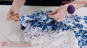 Соединение лифа и юбки чистым способом