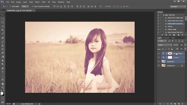 photoshop actions free download photo editing - color play photoshop action смотреть онлайн