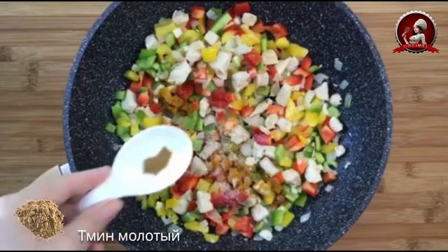 Рис с курицей и болгарским перцем смотреть онлайн