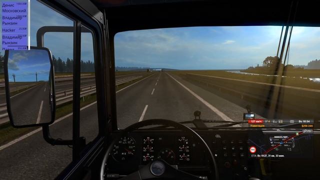 ETS 2 Карта Минск-Москва-Крым 1к1 Кашира-Минск смотреть онлайн