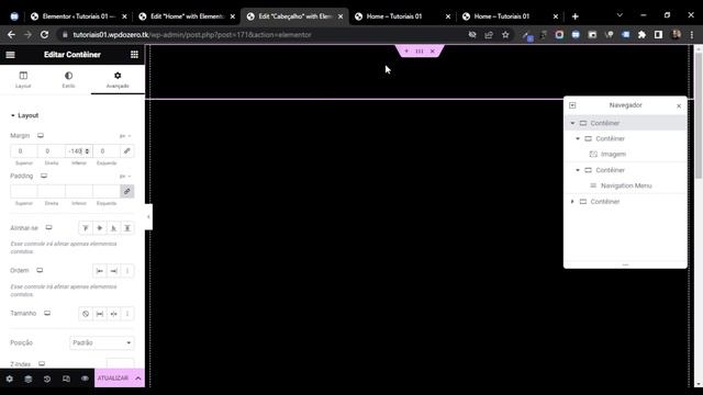 CRIE Um Menu OFF-CANVAS / POPUP Com O Elementor FREE! SUPER FÁCIL!