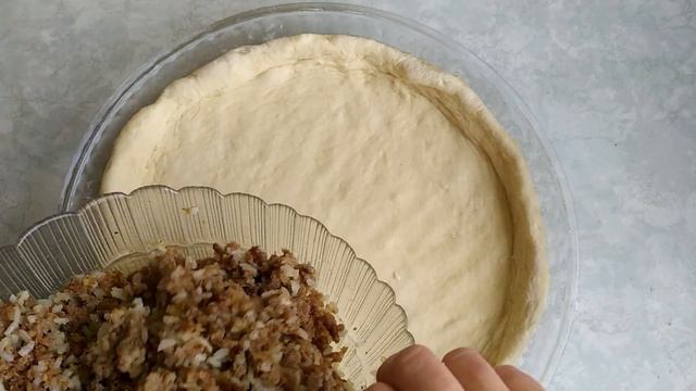 Как Приготовить ВКУСНЫЙ и КРАСИВЫЙ Пирог с Мясом и Рисом /Meat and Rice Pie/Eng S смотреть онлайн