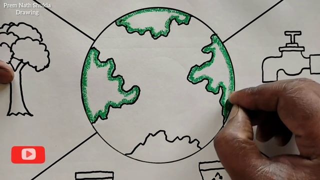 World Earth Day Drawing || World Earth Day Poster Drawing Easy steps || Save Tree Save Earth Drawin смотреть онлайн