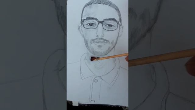 БЫСТРЫЙ РИСУНОК КАРАНДАШОМ | Portrait pencil | Drawing tutorial | Портрет | Draw to face смотреть онлайн
