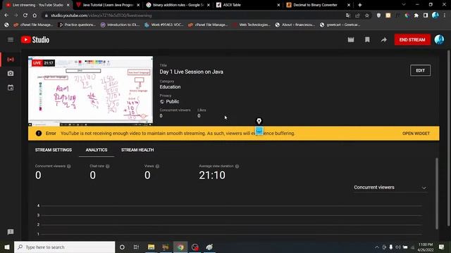 Day 1 Live Session on Java introduction смотреть онлайн