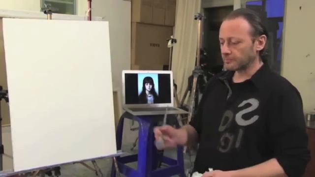 Портрет девочки Урок с замедленными съемками, художник Игорь Сахаров смотреть онлайн