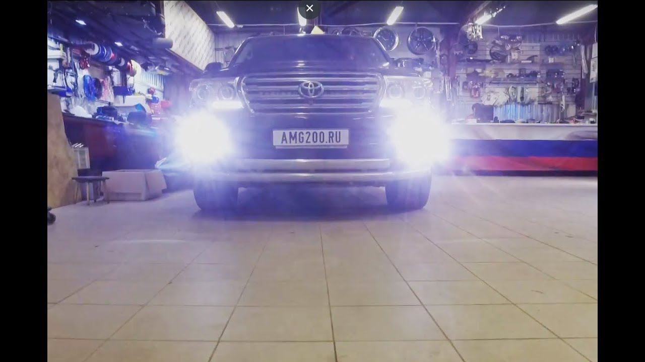 ПРАВИЛЬНЫЙ LED в ПТФ Land Cruiser 200 ( BLACK Charm LED Fog Light TLC200)