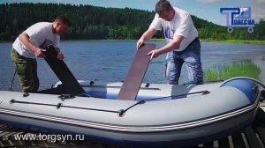 REEF 335 НД - сборка и ходовые испытания моторной лодки Риф 335 - видео от ТоргСин