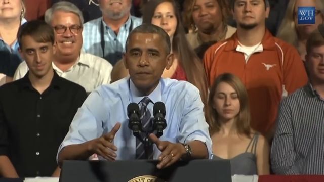 Obama to Heckler "I'm on your side, man!" смотреть онлайн