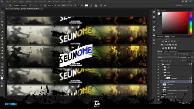 Banner editável para download - Photoshop#19