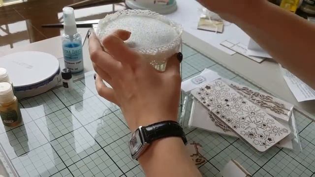 Скрапбукинг для начинающих Рождественский альтер Tutorial Christmas altered смотреть онлайн