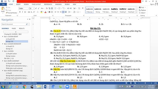 103 Lý thuyết và bài tập CO2 смотреть онлайн