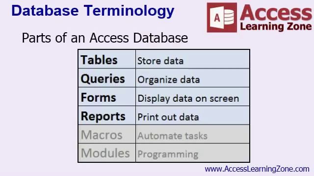 Microsoft Access 2013 Tutorial Level 1 Part 01 of 12 - Database Terminology смотреть онлайн