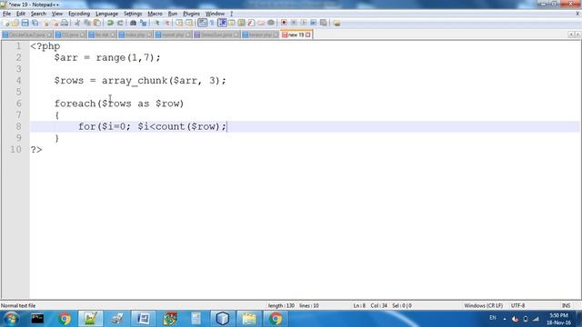 Array Chunk Function In PHP смотреть онлайн