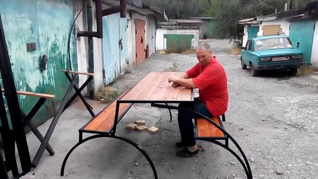 Трансформер стол лавочка