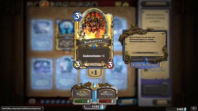 [HS] [Golden Cards] - [Goblins gegen Gnome] - Rußspeier | Soot Spewer смотреть онлайн