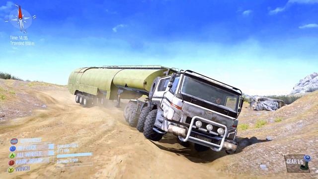AZOV BIGGEST OIL TANKER DELIVERY TRUCK | Spintires Mudrunner смотреть онлайн