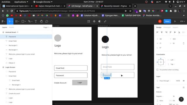 UX Design Wireframe Login Simple with Figma смотреть онлайн