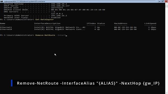 How to Remove Interface Gateway IP Address using PowerShell in Windows Server 2022 Core смотреть онлайн