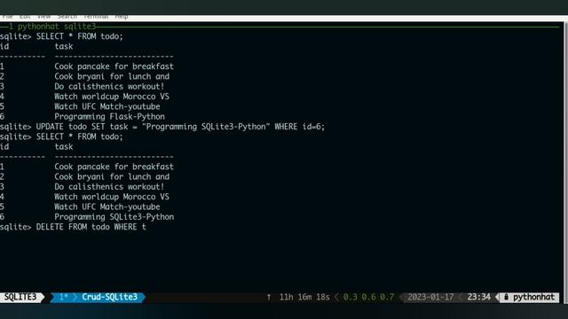 SQLIte CRUD part 5 Update Delete Data смотреть онлайн