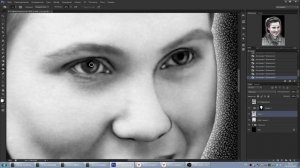 Портрет на памятник, замена одежды. Ретушь фото для гравировки на ударном станке САУНО.