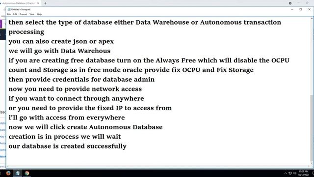 How to create Oracle Cloud Autonomous Database and connect to local pl/sql developer. смотреть онлайн