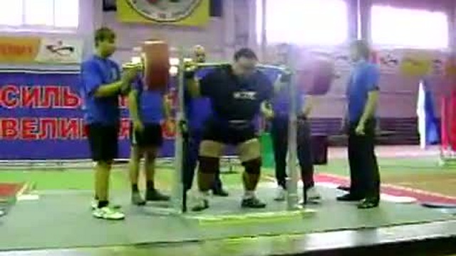 Олег Гагин, приседание 442,5 кг, Кубок России, в/к 125 + смотреть онлайн