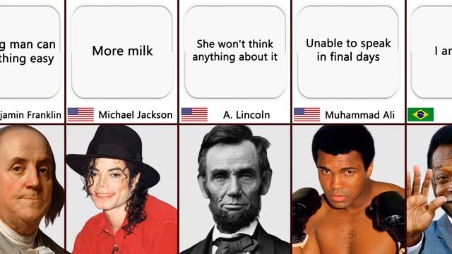 Last Words of Famous People - Comparison смотреть онлайн