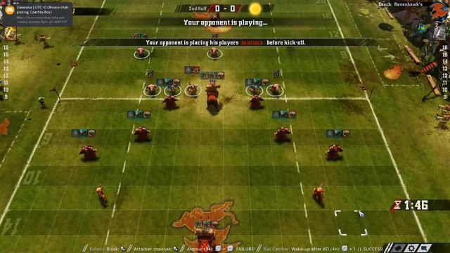 Blood Bowl 2 - Faming Taurus BBL - Match 2/9 Chaos Dwarfs V's Skaven (coach Holes) смотреть онлайн