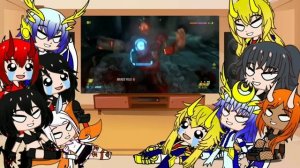 Kaijus girls react to Doom Eternal Experience and Warhammer 40K Korpus death Kreeg