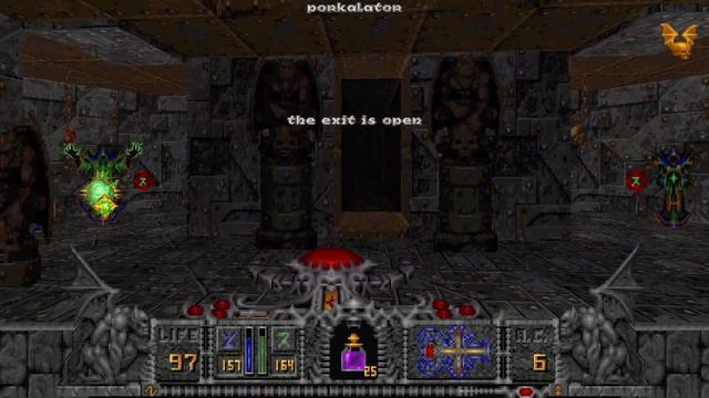 Hexen: Deathkings of the Dark Citadel (Cleric, Pope Difficulty) Walkthrough (Part 11: Armory) смотреть онлайн