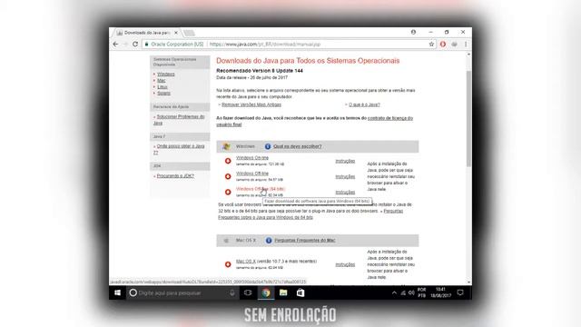 COMO BAIXAR O JAVA 64 BITS ATUALIZADO 2017 смотреть онлайн