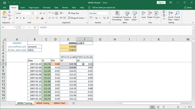 Excel Tutorial. ARIMA Models смотреть онлайн