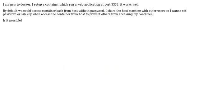 DevOps & SysAdmins: How to limit access from host to docker container? смотреть онлайн