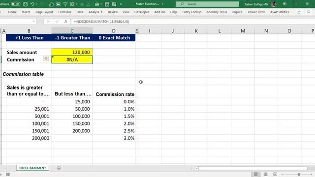 15.2 - Match Type +1 OR 1 in Match Function in Microsoft Excel смотреть онлайн