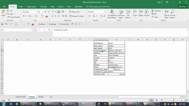 VBA and SQL Server - Add data to SQL Database using VBA. Part-5 смотреть онлайн