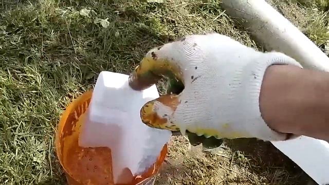 Ксилол + пенопласт = лак для бетона (в саду, в гараже) смотреть онлайн