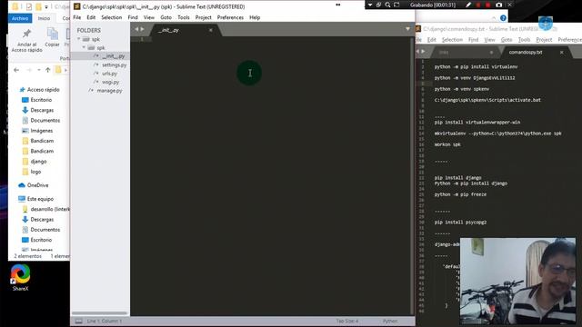 django español spk 014 - startproject - Crear proyecto django смотреть онлайн
