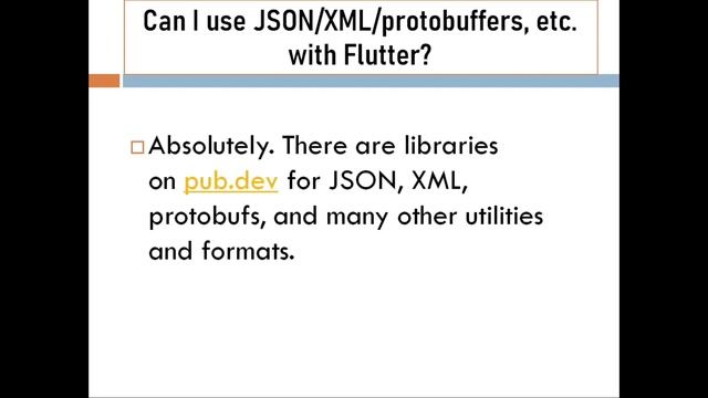 Can I use JSON XML protobuffers etc with Flutter | Can you use XML/JSON in Flutter смотреть онлайн