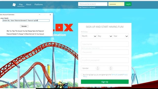 Roblox account gen смотреть онлайн
