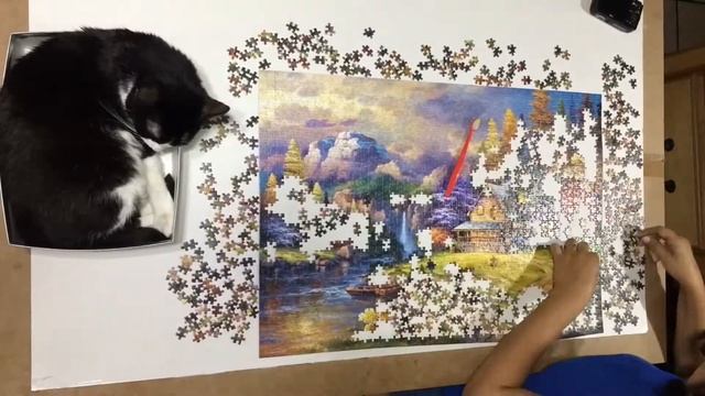 Puzzle Castorland Mountain Hideaway 1500 pieces смотреть онлайн