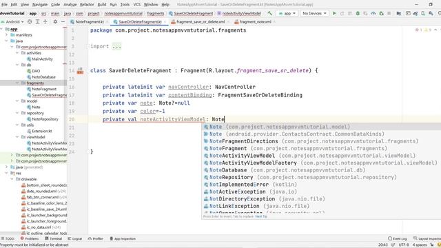MVVM NOTES APP | Room database | Kotlin Projects | Part - 5 | Saving notes to Database смотреть онлайн